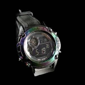 Fmd By Fossil Digital w/ Iridescent Bezel Stainless Steel 50mm Men’s Watch
